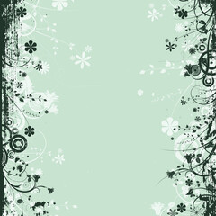 Floral grunge background