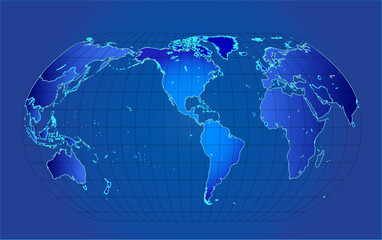 Map of the world - vector illustration