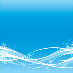 Blue winter background illustration