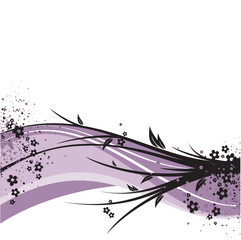 Background illustration, purple & black