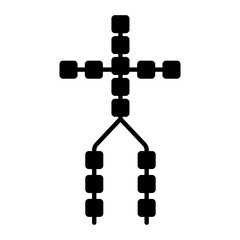 Body Tracking Glyph Icon