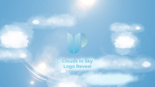 Clouds in Sky Logo Reveal Title