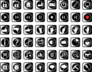 Set of editable general icons