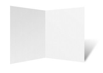 blank white paper on white background