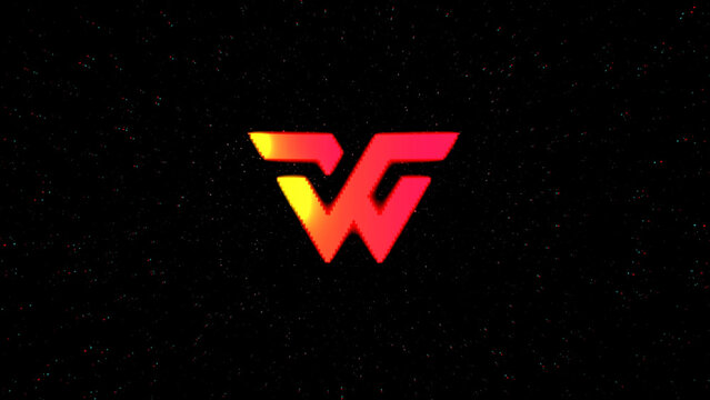 Stars RGB Glitch Logo Reveal Title
