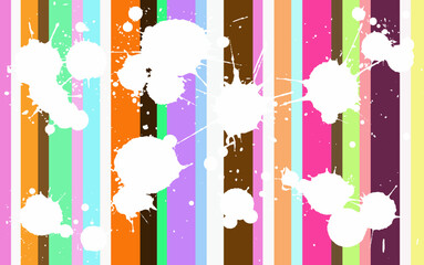 Funcy Background with white splats over the top