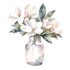 Watercolor Magnolia in a Vase
Hi

I get the ideas for my claiparts from nature. When I have developed the basic idea, an AI helps me. The processing of the images is done by me with a graphics program