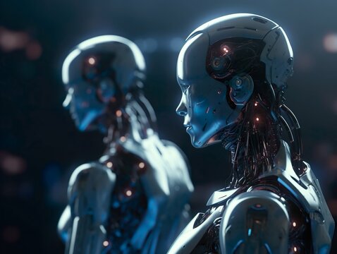 FUTURIST ROBOS TECHNOLOGICAL ARTIFICIAL INTELLIGENCE