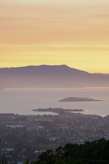 Watching the sunset from the Berkeley Hills in California