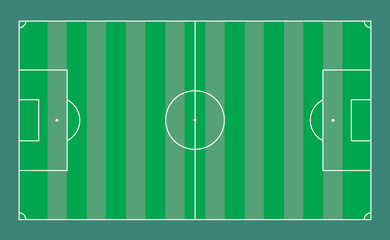 Soccer Field Illustration. Vector