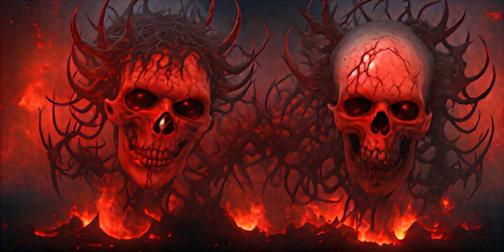 red devil skull