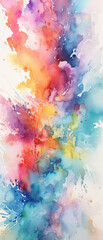 Vertical watercolor background