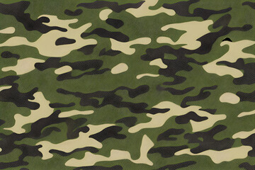 Fototapeta premium Beautiful texture of military camouflage. Generative AI