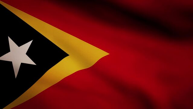 East Timor waving flag