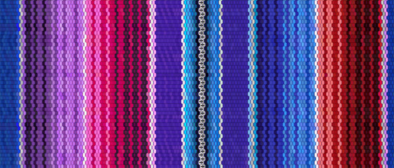Realistic mexican blanket stripes seamless pattern.
Blanket stripes horizontal template.