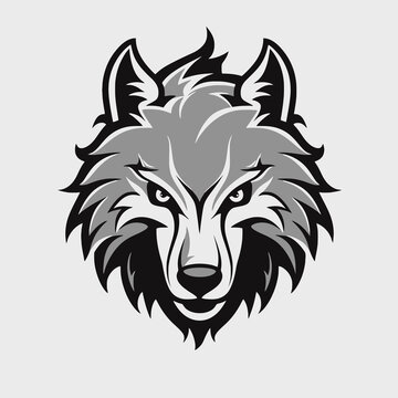 Wolf head logo vector - Animal Brand Symbol
