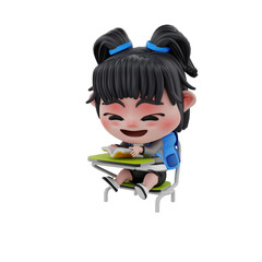 3d render education illustration