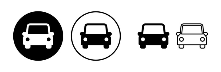 Obraz premium Car icon vector. Car sign. sedan