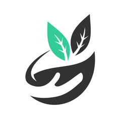 leaf logo template. Icon Illustration Brand Identity. Isolated and flat illustration. Vector graphic