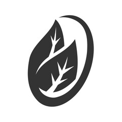 Obraz premium leaf logo template. Icon Illustration Brand Identity. Isolated and flat illustration. Vector graphic