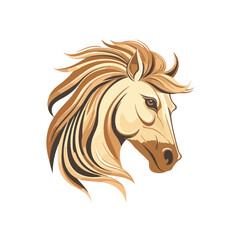 Obraz na płótnie Canvas Horse head logo vector - Animal Brand Symbol