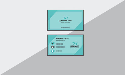 Double-sided creative business card template. 
Portrait and landscape orientation. Horizontal and vertical layout. Vector illustration. Business card set template for business identity corporate style