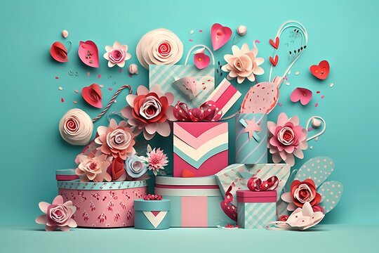 Present Perfection: Well-Wrapped Gift Packaging with a Stellar Backgr"Festive Gift Pucket Momentsound