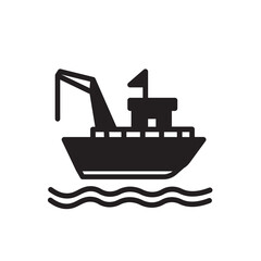Fish Hook Boat Icon