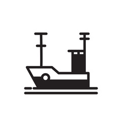 Art Fish Boat Icon