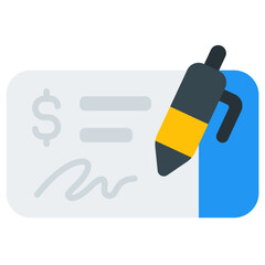 cheque flat icon
