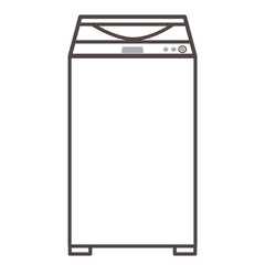 シンプルな縦型式洗濯機　イラスト素材　アイコン