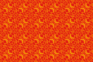 Red and orange background with swirls. Seamless pattern in vector illustration. A vibrant background with swirling patterns, perfect for adding a dynamic and energetic feel to various design projects.