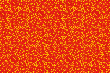 Seamless pattern with red color for chinese new year. Vector illustration.