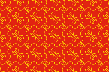 Red and orange background with swirls. Seamless pattern in vector illustration. A vibrant background with swirling patterns, perfect for adding a dynamic and energetic feel to various design projects.