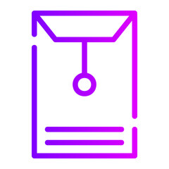 envelope gradient icon