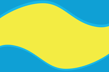 yellow and blue, abstract wave background suitable for landing page and desktop computer wallpaper.