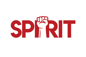 typography of SPIRIT word concept. Very suitable in various business purposes, also for icon, symbol and many more.