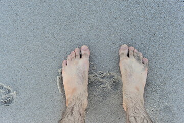 feet on sand