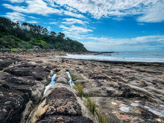 Culburra Beach at Crookhaven Heads in Shoalhaven Bight, NSW, Australia.
