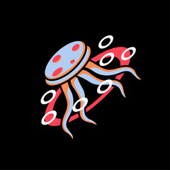 Jellyfish fun illustration 