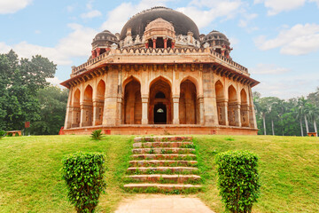 Fototapeta premium Muhammad Shah's Tomb at Lodi Gardens in Delhi, India