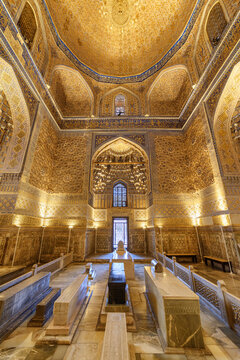 Inside view of the Gur-e-Amir (Guri Amir), Samarkand, Uzbekistan