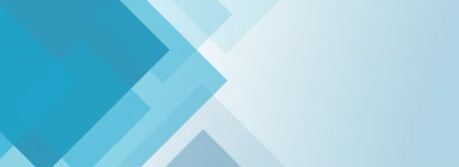 Foto op Plexiglas ブルーの幾何学パターンをランダムに並べたグラーデーションカラー背景のベクター画像 © maxidesign