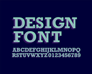 Creative Designer font set in vector format
