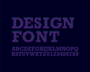 Duo Layer Designer font set in vector format