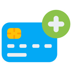 Obraz premium add flat icon