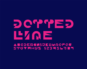 Off Shape Cutting typeface design