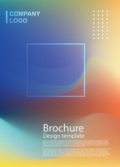 Fototapeta premium Cover design template for brochure, annual report, magazine, poster. Minimal abstract cover design.