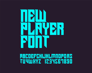 A futuristic transformer font set design