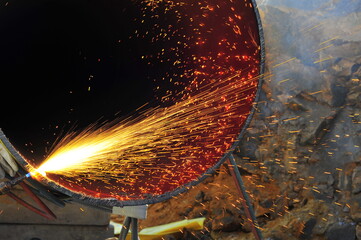 welder working in the factory